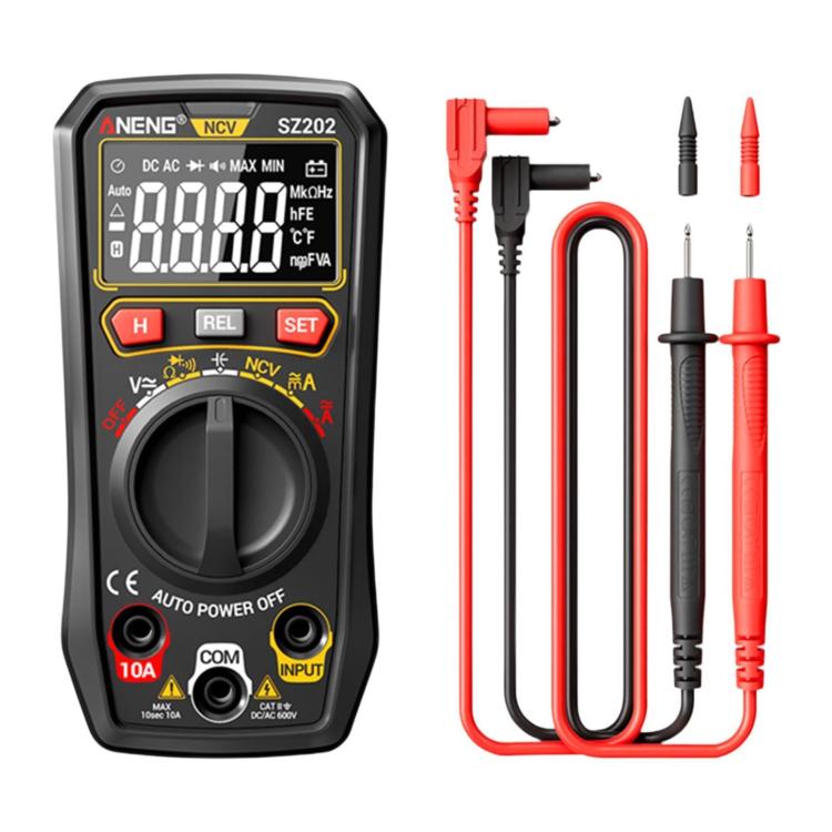 ANENG High-precision Maintenance Multi-function Digital Display Multimeter, SZ202 Red, SZ202 Black