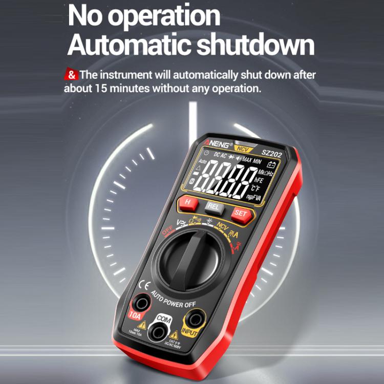 ANENG High-precision Maintenance Multi-function Digital Display Multimeter, SZ202 Red, SZ202 Black