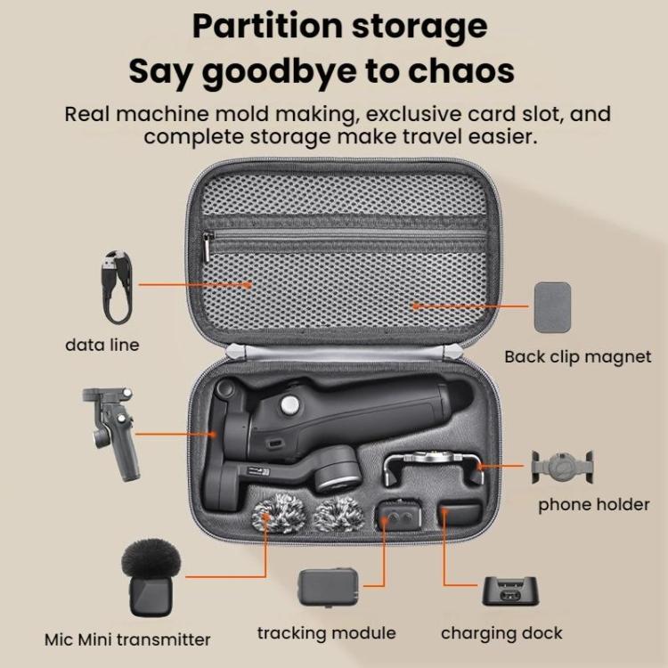 For DJI OSMO Mobile 7/7P BRDRC Mobile Panel Handheld Storage Bag