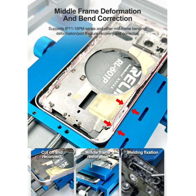Mobile Phone Repair Middle Frame Corrector Deformed and Bent Side Frames and Back Covers Tool, RL-601P