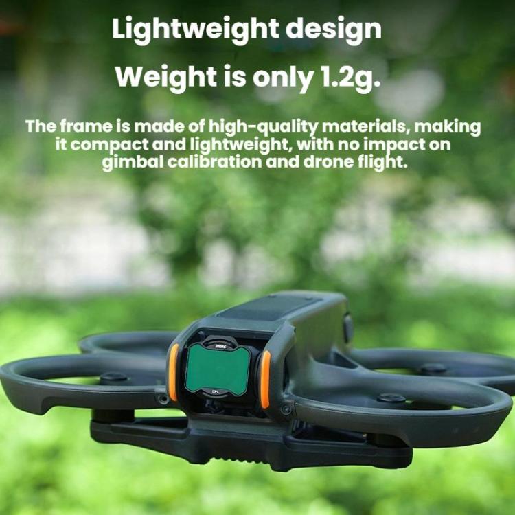 For DJI Avata 2 BRDRC Aluminum Frame Filter Accessories, CPL, ND16, ND32, UV+CPL+ND16, ND8+ND16+ND32, ND8+ND16+ND32+ND64