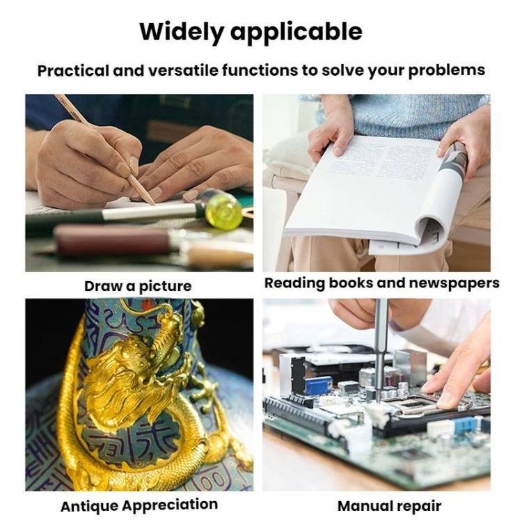 5x 10x Desktop Handheld Magnifying Glass 32 LEDs Soldering Iron Maintenance Workbench