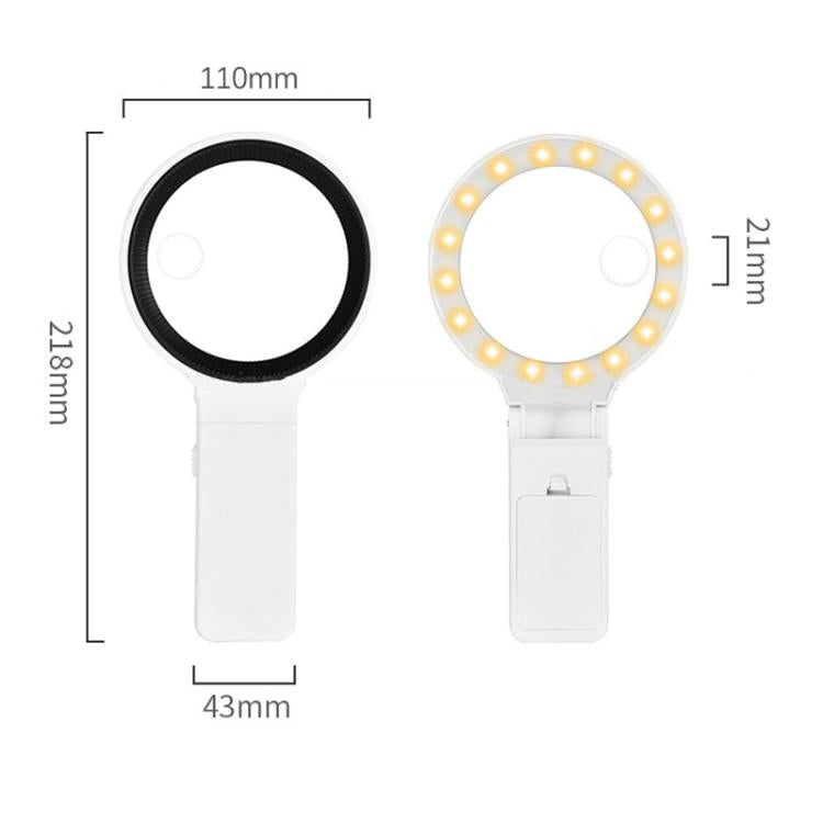 5x 10x Desktop Handheld Magnifying Glass 32 LEDs Soldering Iron Maintenance Workbench