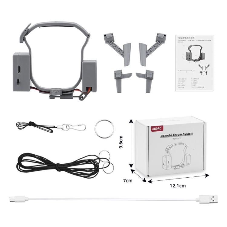 For DJI AIR 3S/AIR 3 BRDRC Drone Airdrop Accessories, For DJI AIR 3S/AIR 3