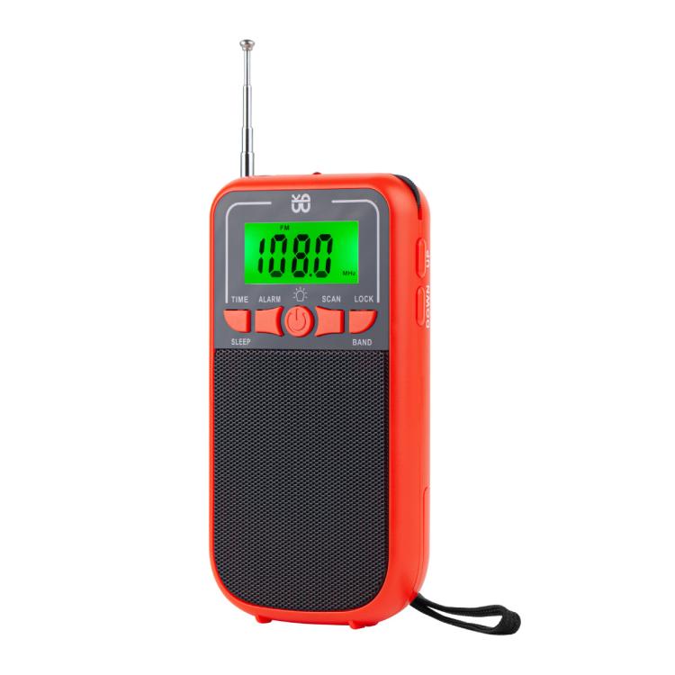 Portable FM/AM/SW Multi-Band High-Sensitivity Clock-Controlled Radio Player, For EU, For US