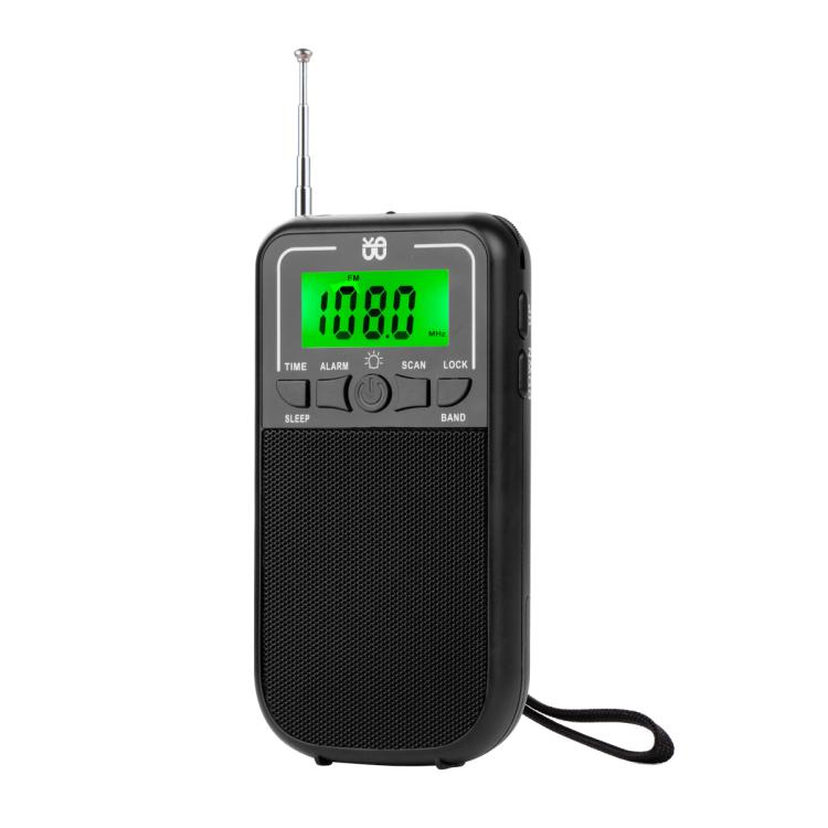 Portable FM/AM/SW Multi-Band High-Sensitivity Clock-Controlled Radio Player, For EU, For US