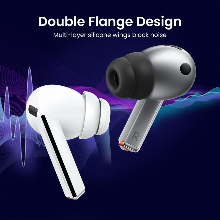 For Samsung Galaxy Buds3 Pro AhaStyle DD09 3pairs S+M+L Silicone Earbuds Earphone Protective Case With Dust Filter