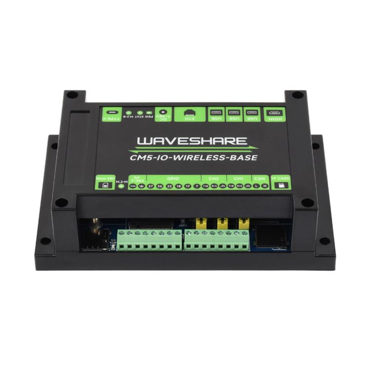 Waveshare Industrial Expansion Module For Raspberry Pi CM5: 4G/5G/LoRa Expansion Board