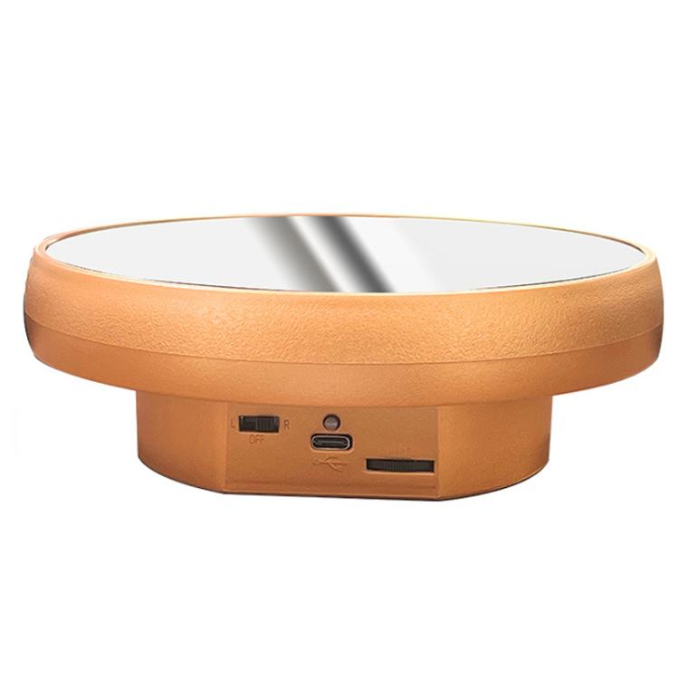 Multi-purpose Mirror Electric Rotating Disc Battery / USB Powered Photography Live Display Stand, 16cm White, 16cm Black, 16cm Gold, 25cm White, 25cm Black, 25cm Gold