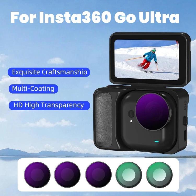 For Insta360 Go Ultra BRDRC Lens Filter Camera Accessories, UV, CPL, ND16, ND8+ND16+ND32