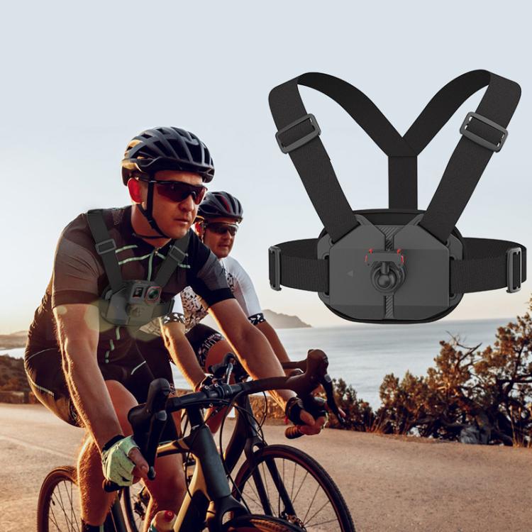 Universal Magnetic Quick-Release Chest Mount Harness For Action Cameras POV Hands-Free Recording, Chest Mount