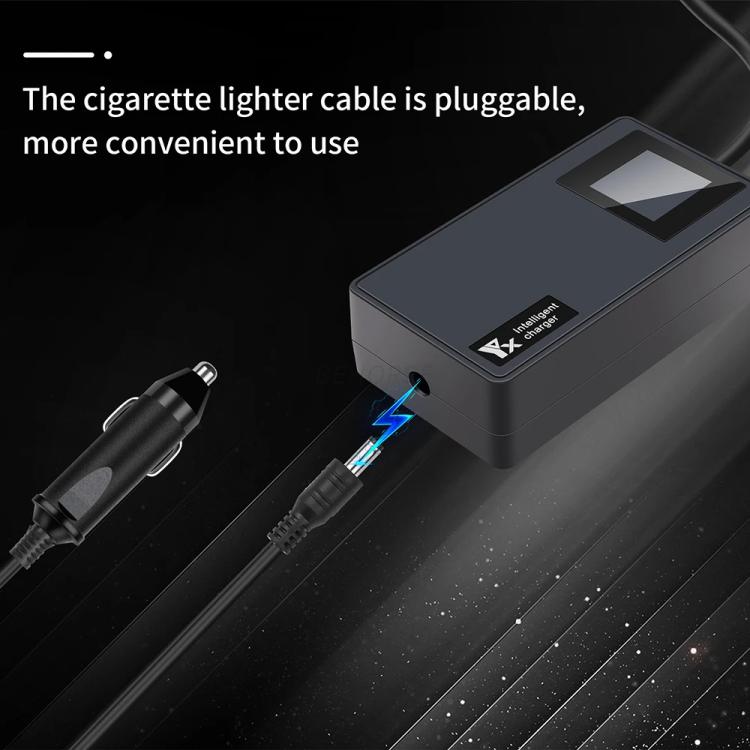 For DJI Mavic Air 2 / Air 2S YX Car Charger with Digital Display Dual-Battery Rapid Charger Hub, Car Charger