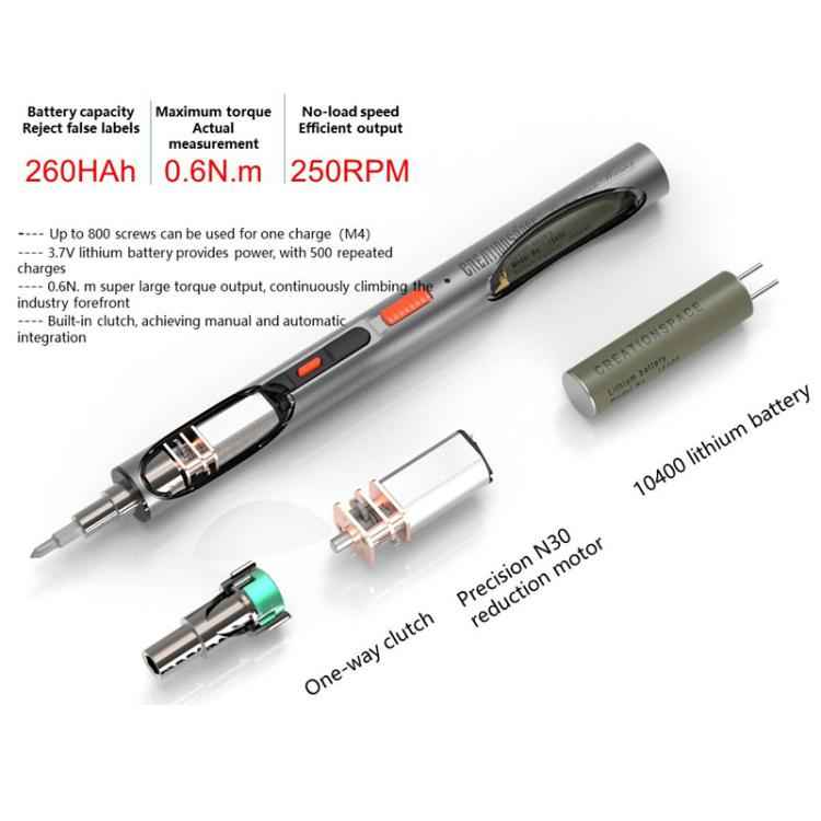 CREATIONSPACE CS0702A 37pcs Mini Electric Screwdriver Set For Mobile Phone Repair