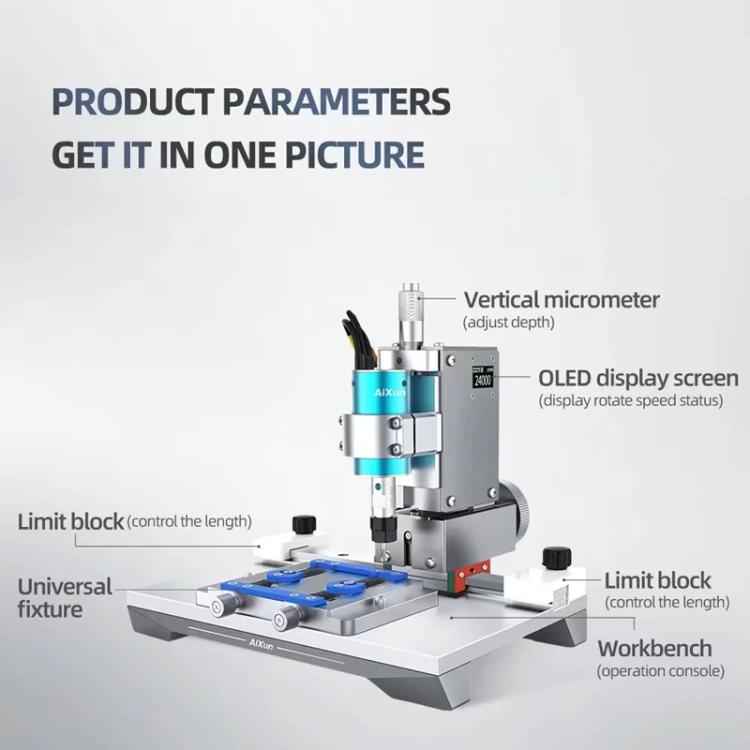 AiXun 2nd Generation Intelligent BGA Chip Polisher Phone Motherboard Automatic Repair Screen IC Degumming Machine