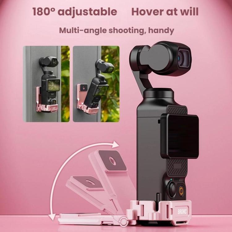 For DJI Osmo Pocket 3 BRDRC Magnetic Mount Expandable Back Clip Adapter
