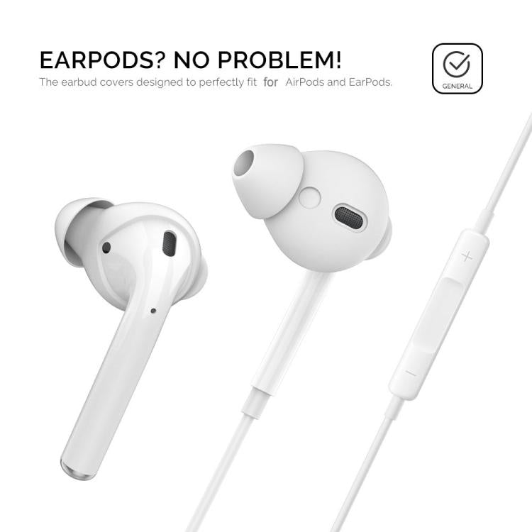 For AirPods 1 / 2 AhaStyle PT66 3pairs Silicone In-Ear Soundproof Ear Case