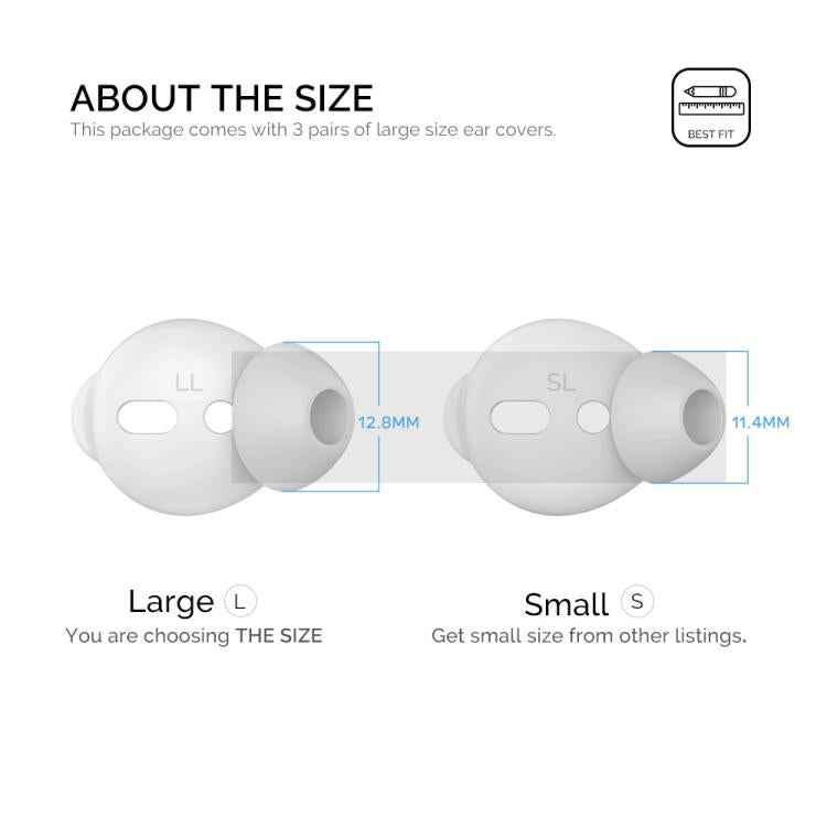 For AirPods 1 / 2 AhaStyle PT66 3pairs Silicone In-Ear Soundproof Ear Case
