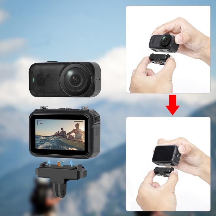 For DJI Osmo Nano Magnetic Quick-Release Adapter Base With 2-Claw & 1/4-Inch Screw Hole, Adapter Base