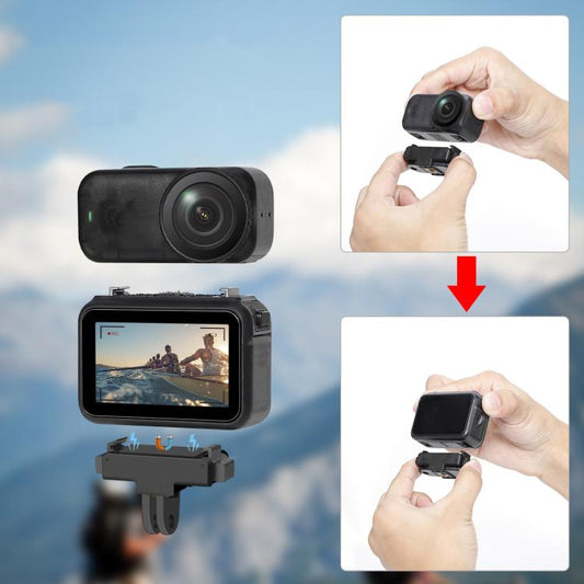 For DJI Osmo Nano Magnetic Quick-Release Adapter Base With 2-Claw & 1/4-Inch Screw Hole, Adapter Base