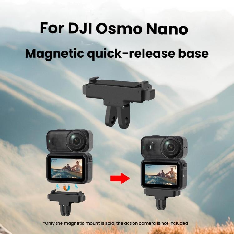 For DJI Osmo Nano Magnetic Quick-Release Adapter Base With 2-Claw & 1/4-Inch Screw Hole, Adapter Base