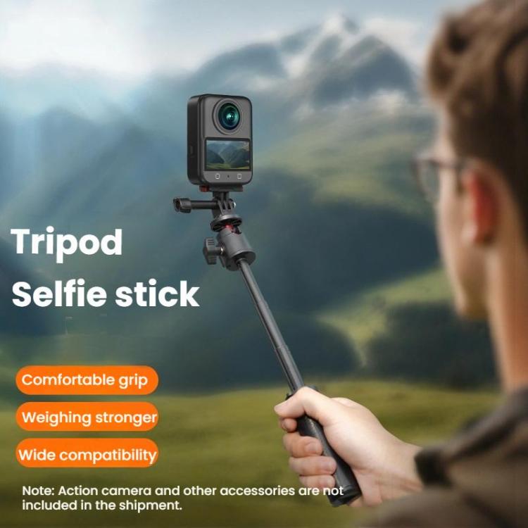 For DJI, Insta360, GoPro and Other Action Cameras Flymile Extended Selfie Stick Tripod