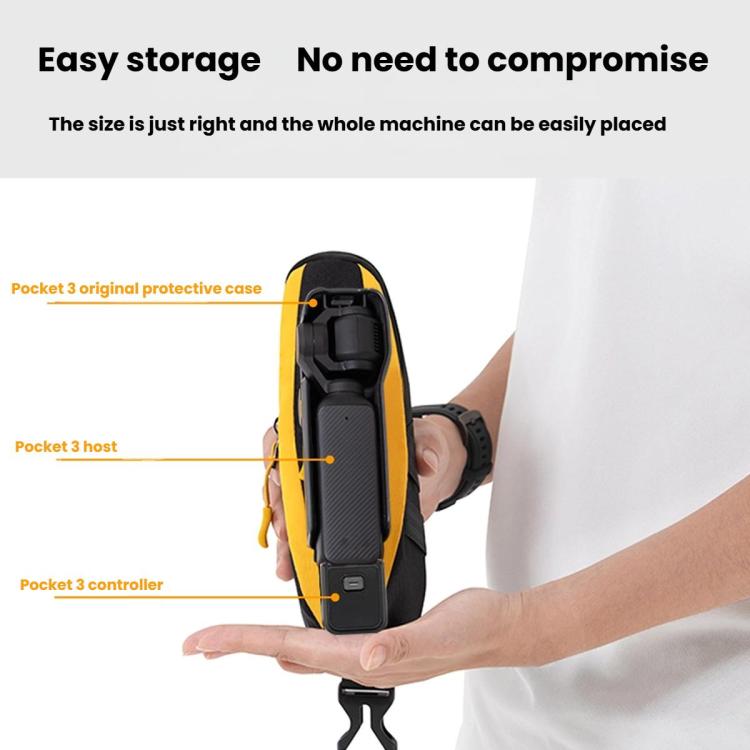 For DJI Osmo Pocket 3 Cwatcun D225 Small Organizer Bag Protective Multifunctional Sports Camera Bag, D225