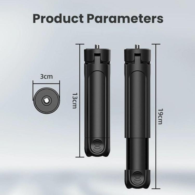 Flymile Action Camera Tripod For DJI, Insta360, GoPro and Other Action Cameras, Tripod Extension, Tripod Extension with Copper Nut Adapter