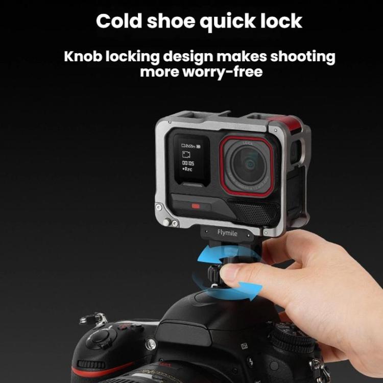 For Insta360 Flymile Quick-Release Cold Shoe Gimbal Magnetic Expansion Bracket, X5028_4