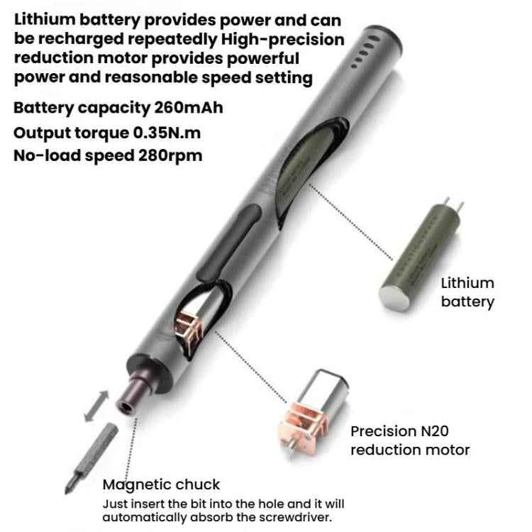 31pcs Mini Rechargeable Electric Screwdriver Set