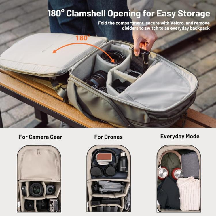 Camera Backpack For Laptop/DSLR/Mirrorless & Drones Creative Shooting & Daily Commute Bag, 16L 14inch, 22L 16inch