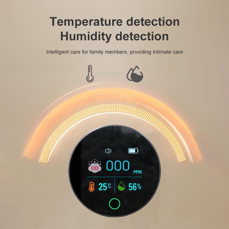 K5S Portable Digital Carbon Monoxide Detector Temperature And Humidity Detector, K5S