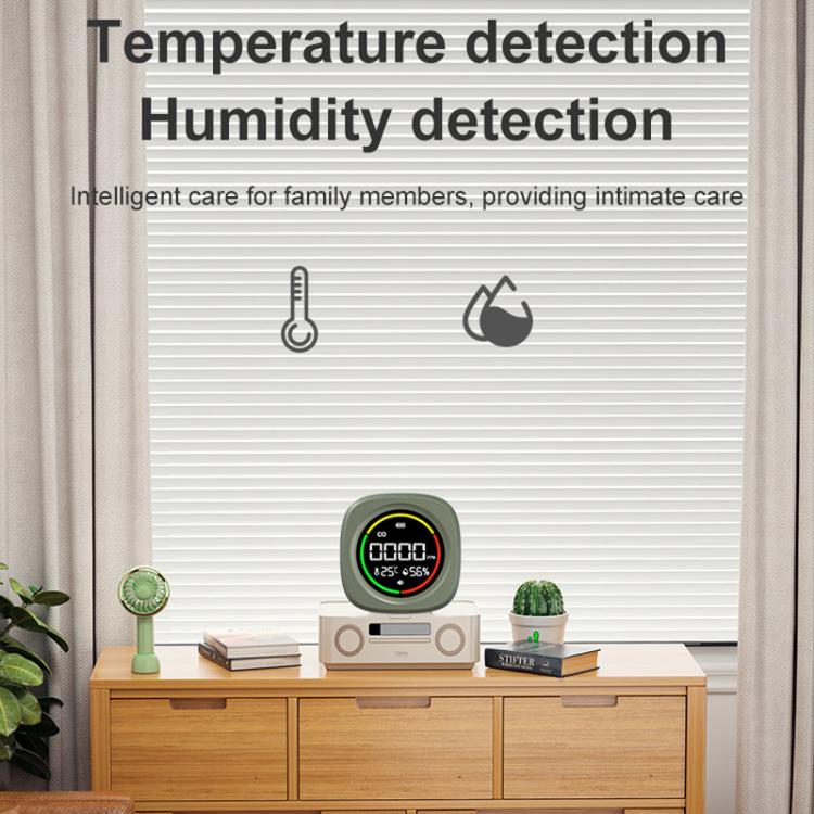 K5A 3 In1 Carbon Monoxide Temperature Humidity Detector Outdoor Portable CO Detection Alarm, K5A