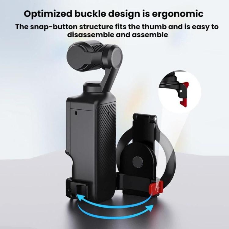 For DJI Osmo Pocket 3 BRDRC Magnetic Expandable Phone Holder Cold Shoe Mount, For DJI Osmo Pocket 3 Black