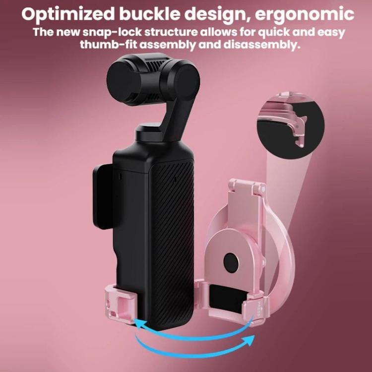 For DJI Osmo Pocket 3 BRDRC Magnetic Expandable Phone Holder Cold Shoe Mount, For DJI Osmo Pocket 3 Pink