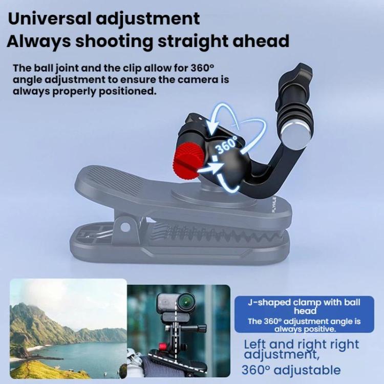 For DJI/GoPro/Insta360 Backpack Shoulder Strap Camera Mount, Magnetic, Regular