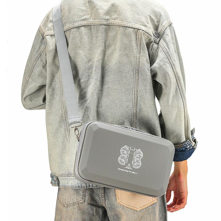 For DJI Neo 2 Fly More Combo Hard Shell Carrying Case Custom-Molded Sling Bag, Mini Black, Fly More Combo Gray