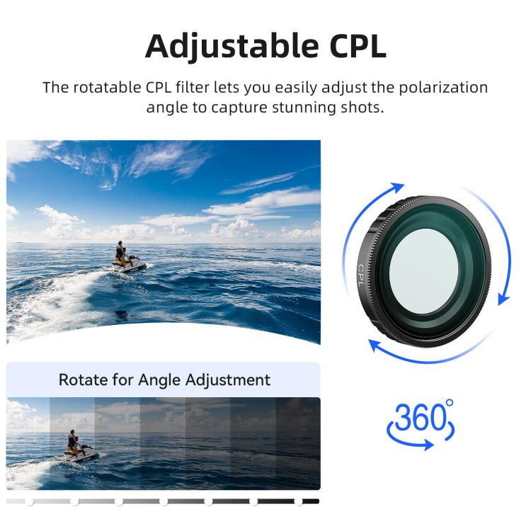 For DJI Osmo Nano aMagisn Waterproof Lens Filter, UV, CPL, ND8+ND16+ND32+ND64, CPL+ND8+ND16+ND32, Mist 1/4