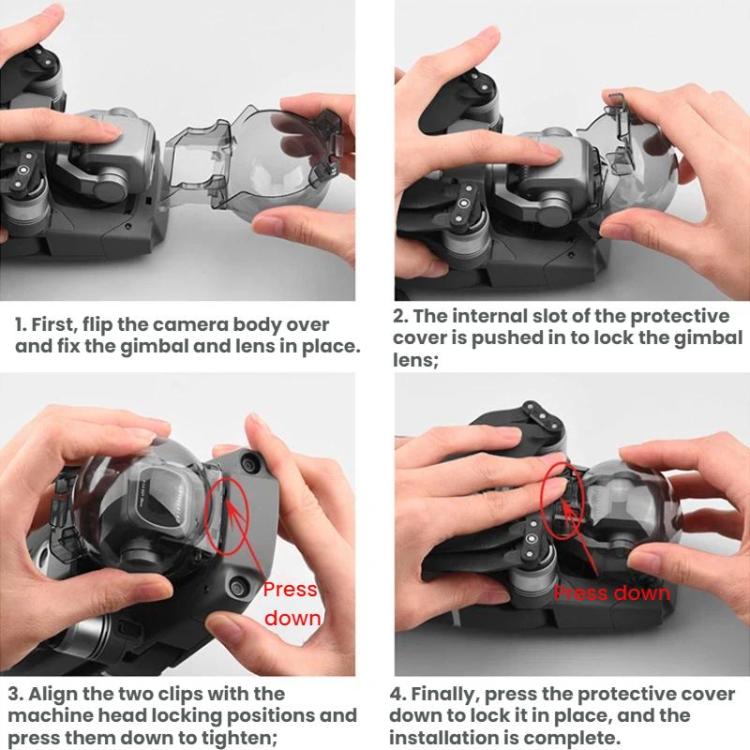 For DJI Mavic 2 Gimbal Gimbal Clip Lens Hood, Pro, Zoom