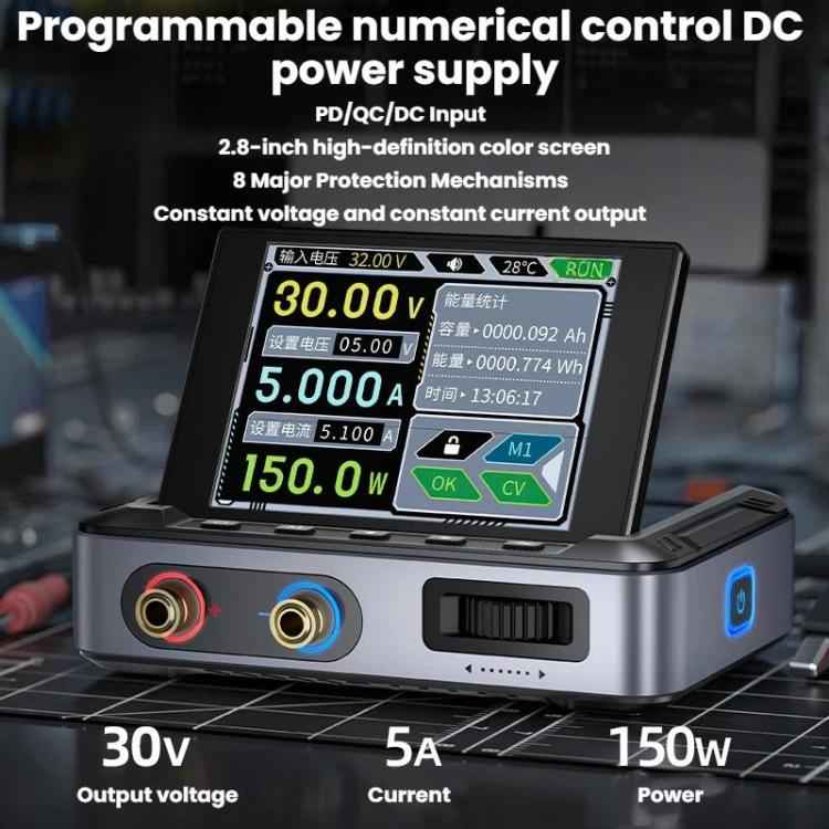 FNIRSI DPS-150 CNC DC Adjustable Regulated Power Supply High-Power Portable Power Supply Upper Computer