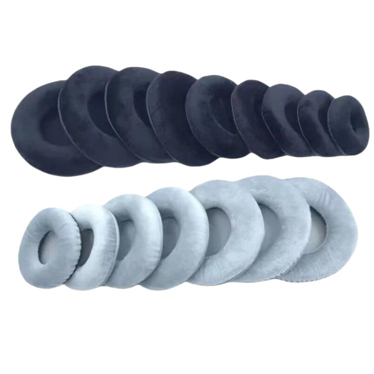 1pair Universal Velvet Sponge Foam Ear Pads For Over-Ear Headphones, 45mm Black, 50mm Black, 55mm Black, 60mm Black, 65mm Black, 70mm Black, 75mm Black, 80mm Black, 85mm Black, 90mm Black, 95mm Black, 100mm Black, 105mm Black, 110mm Black, 45mm Gray   ...