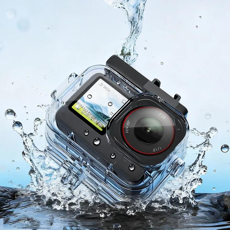 For DJI Osmo Action 6 Waterproof Case 70m IPX8 Dive Housing with Dual Cold Shoe, Waterproof Case