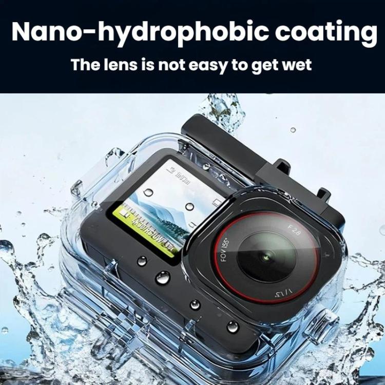 For DJI Osmo Action 6 Waterproof Case 70m IPX8 Dive Housing with Dual Cold Shoe, Waterproof Case