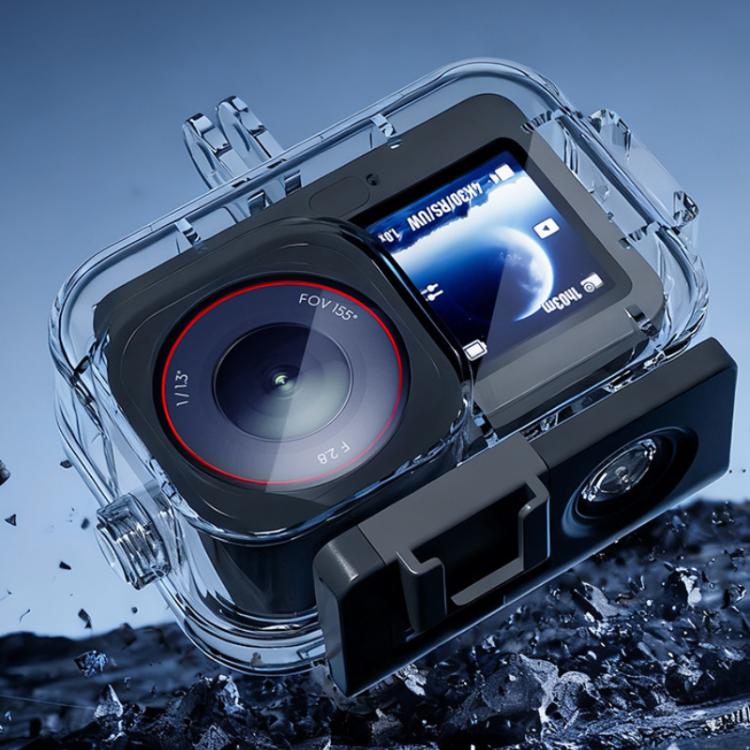 For DJI Osmo Action 6 Waterproof Case 70m IPX8 Dive Housing with Dual Cold Shoe, Waterproof Case