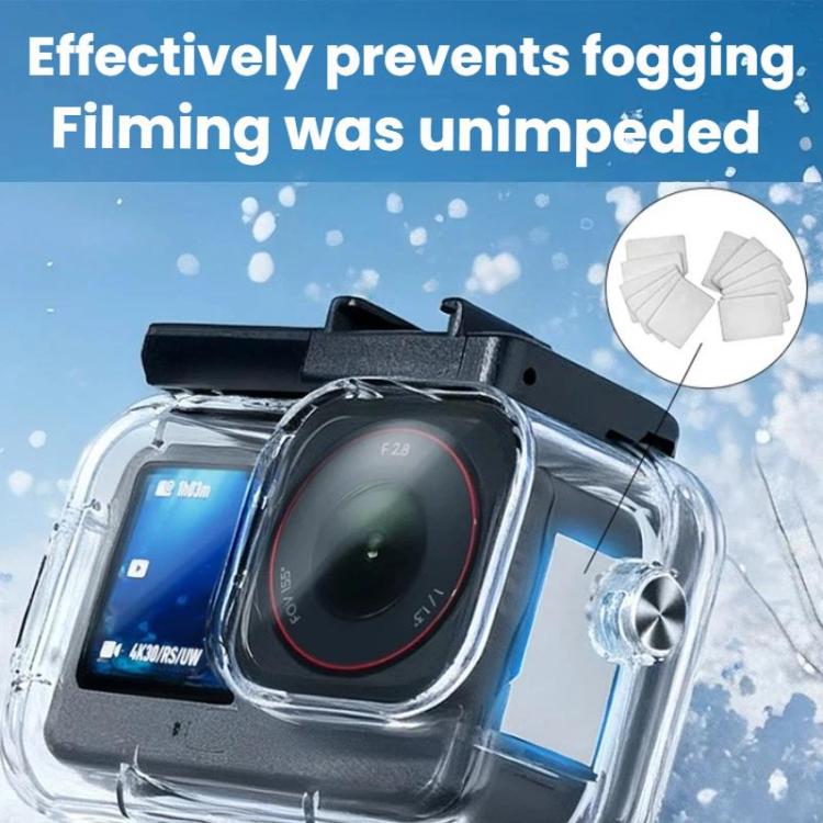 For DJI Osmo Action 6 Waterproof Case 70m IPX8 Dive Housing with Dual Cold Shoe, Waterproof Case