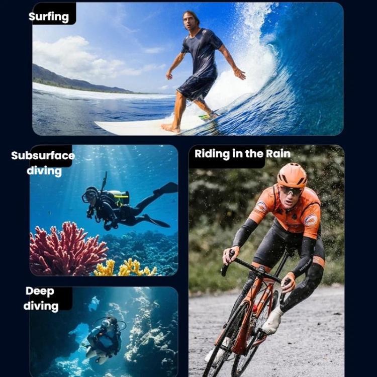 For DJI Osmo Action 6 Waterproof Case 70m IPX8 Dive Housing with Dual Cold Shoe, Waterproof Case