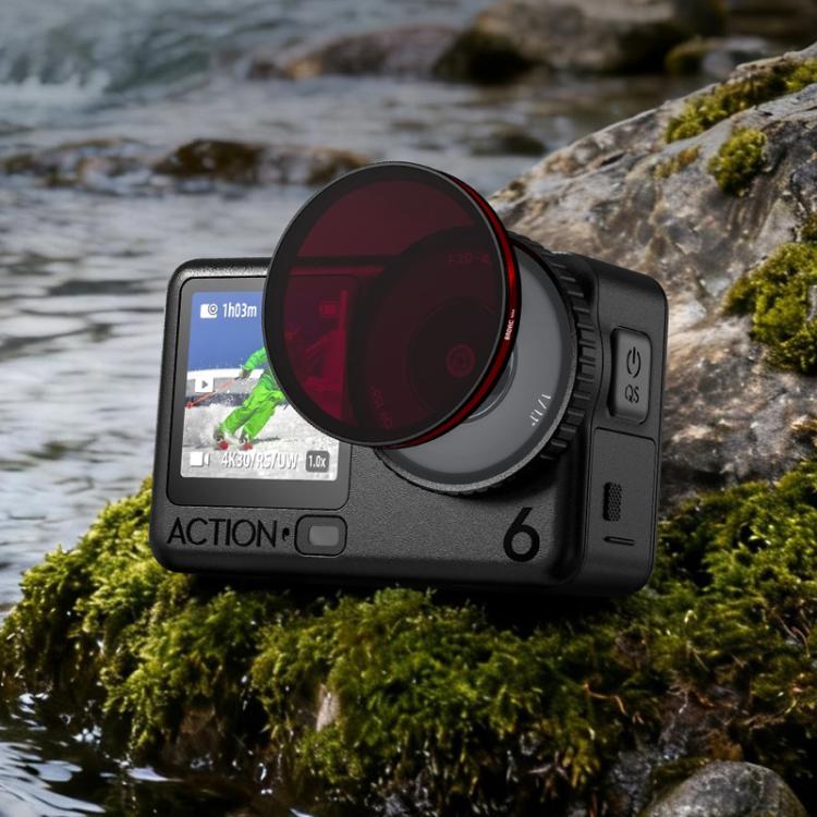 For DJI Osmo Action 6 BRDRC Lens Filter Accessories, UV, CPL, ND16, Black Diffusion, UV+CPL+ND16, CPL+ND16+ND32+ND64