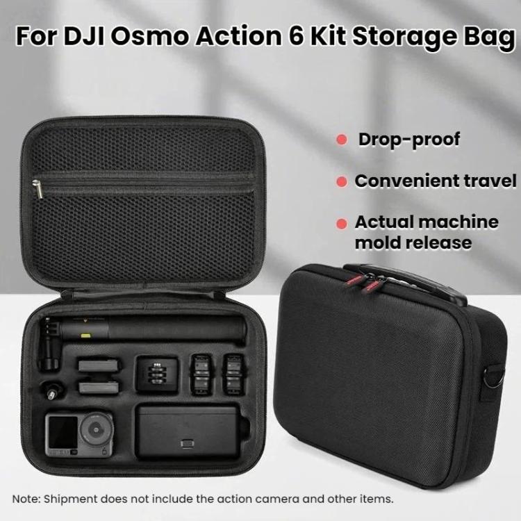For DJI Osmo Action 6 BRDRC Action Camera Accessory Storage Bag