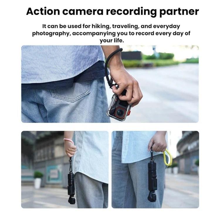 BRDRC Action Camera Anti-Loss Wrist Strap for Action Cameras, DV And Mobile Phones, Black, Gray, Blue, Pink, Yellow, Zebra