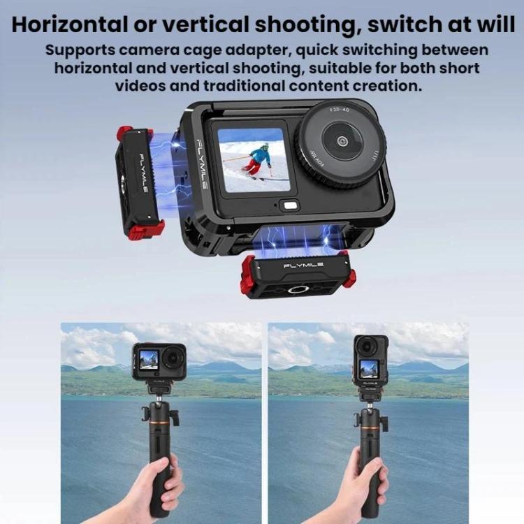 DJI Osmo Action 6 / Nano Flymile Magnetic Quick-Release Base 1/4 Expansion Adapter, For DJI Osmo Action 6 / Nano