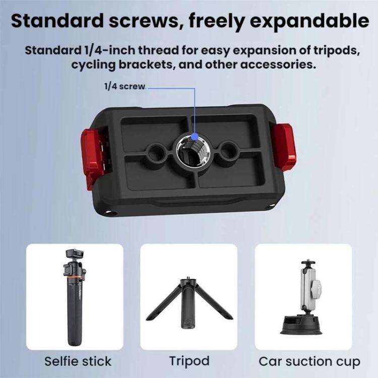 DJI Osmo Action 6 / Nano Flymile Magnetic Quick-Release Base 1/4 Expansion Adapter, For DJI Osmo Action 6 / Nano